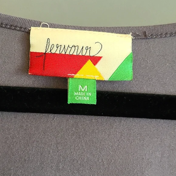 Gray wrap top - Picture 2 of 2